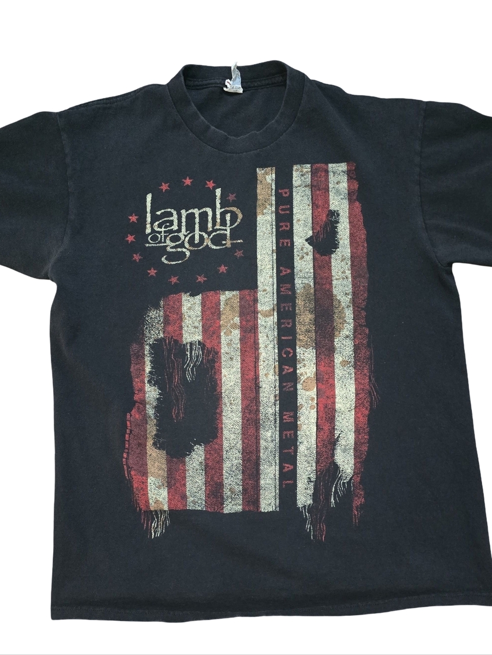 Vintage Y2K Lamb of God Reaper Pure American Metal Band T Shirt Medium